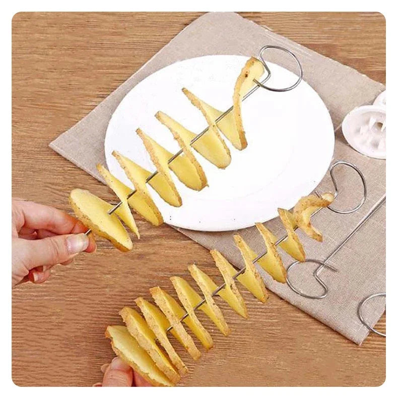 Coupe-pommes de terre en forme de spirale